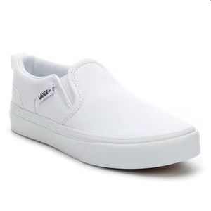 KIDS' VANS ASHER SLIP-ON SKATE SHOES